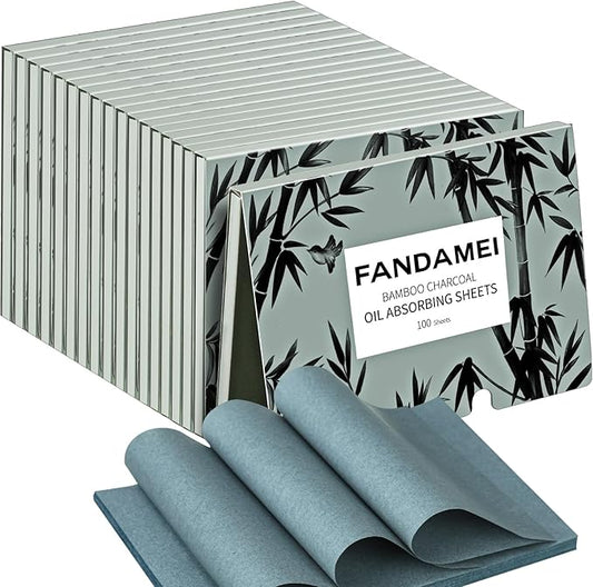 FANDAMEI 1800 Counts Oil Blotting Sheets for Face, Oil Absorbing Papers for Oily Skin, Oil Control Film, Tissues