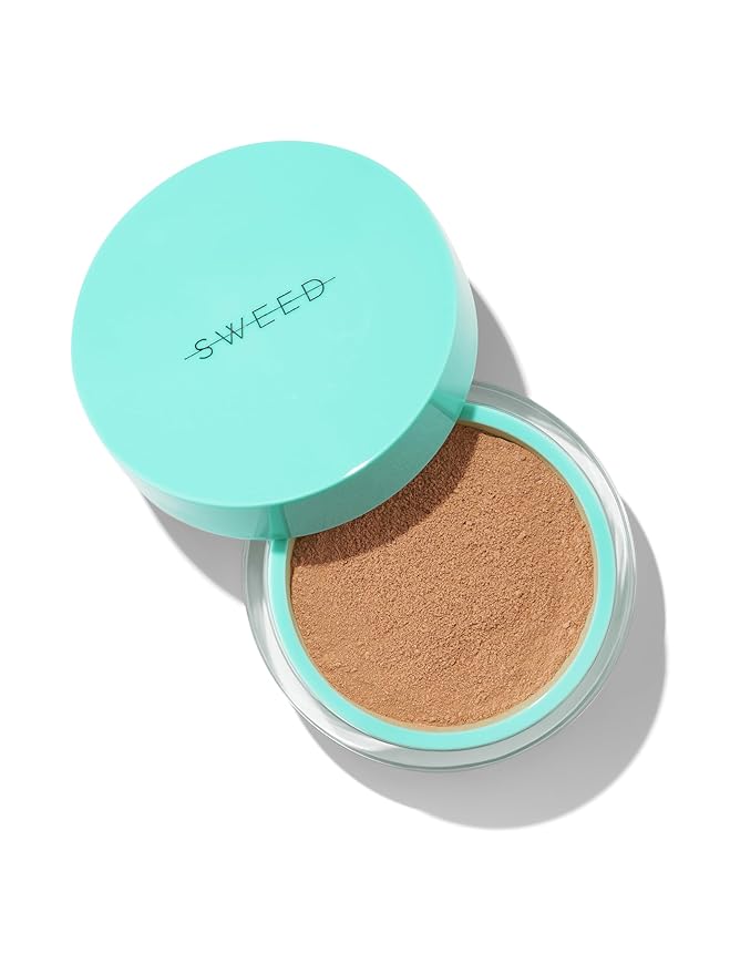SWEED - Miracle Powder Mineral Foundation | Vitamin C + E, Hydrolyzed Collagen | Nourishes, Protects, Breathable | Vegan, Cruelty-Free, Clean Beauty (Tan 04, 0.25 oz | 7 g)