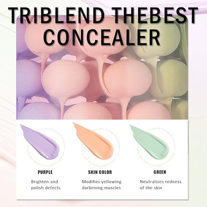 Primer for Face Before Makeup,One Step Color Corector Primer,SPF 50 PA+ 3 In 1 Sunscreen Isolation Cream,Color Correcting Facial Serum Oil Control & Moisturizing Skin Tone