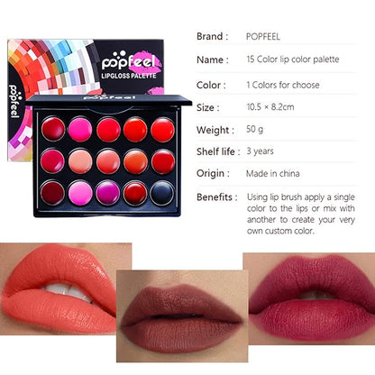 Pure Vie All-in-One Holiday Gift Surprise Makeup Set Essential Starter Bundle Include Eyeshadow Palette Lipstick Concealer Blush Mascara Eyeliner Face Powder Lipgloss Brush - Full Makeup Kit for Women
