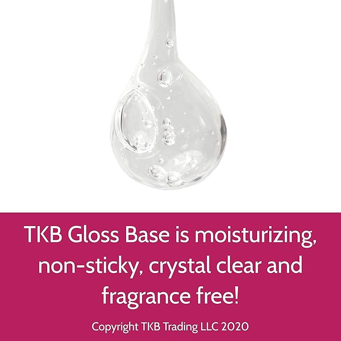 TKB Lip Gloss Base | Clear Versagel Base for DIY Lip Gloss, Moisturizing, Non-Sticky, Vegan, Made in USA (5.5oz (156g))