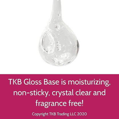 TKB Lip Gloss Base | Clear Versagel Base for DIY Lip Gloss, Moisturizing, Non-Sticky, Vegan, Made in USA (5.5oz (156g))