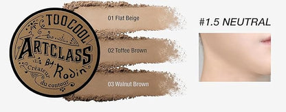 Artclass by Rodin Shading Master, Bronzer Face Powder, #1.5 Neutral, with Brush
