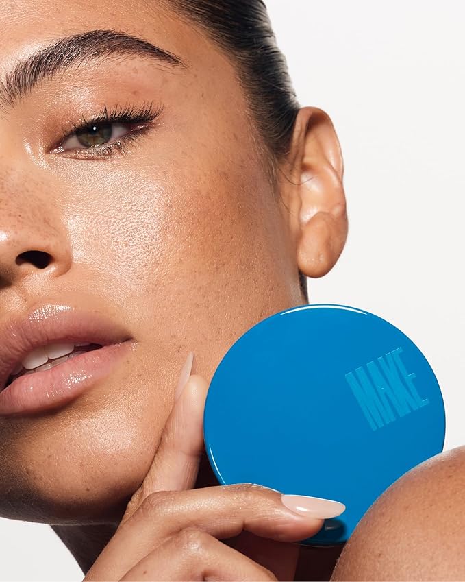 MAKE Beauty Skin Mimetic Microsuede Bronzer Powder - Matte Bronzing Powder Contour, Buildable Formula, Non Comedogenic, Long Lasting Color. Shade - Stellar for Deep Skin
