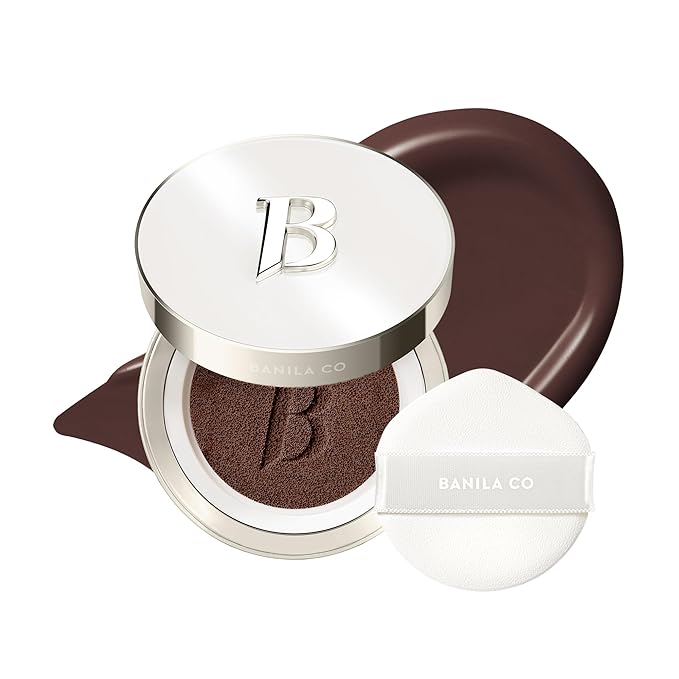 BANILA CO Covericious Ultimate Cover Cushion | Up to 100HR Long-Wear Foundation | 20 Shades for All Skin Tones | Matte & Lightweight Finish | Korean Cushion Foundation (14g / 0.49 oz), 45C ESPRESSO
