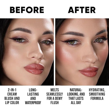 Baked PRO Blush. Brighten Lighting Highly Glow Marbleized. Lightweight Shimmery Satin Face Makeup. Cruelty-Free Powder Blush. Shape, Contour & Highlight Face - B1