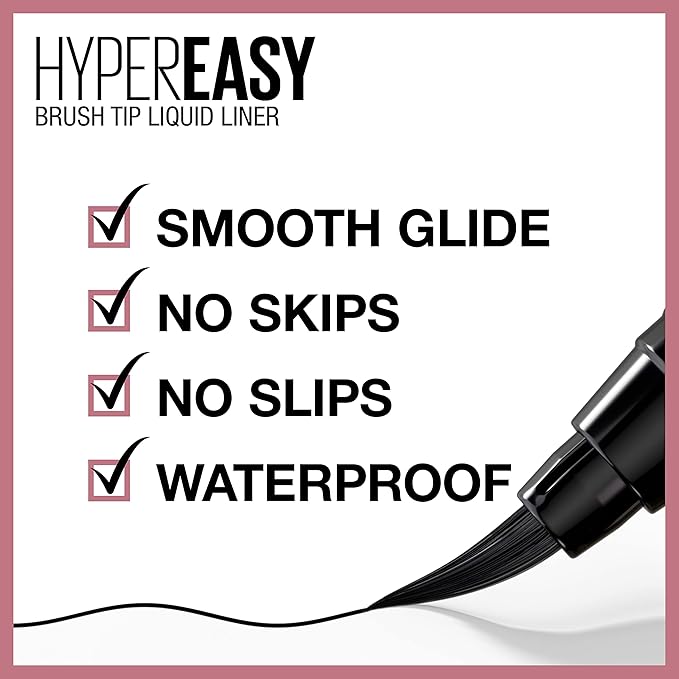 Maybelline Instant Age Rewind Dark Circles Concealer and Hyper Easy Liquid Eyeliner Bundle, 115, 0.018 Fl Oz