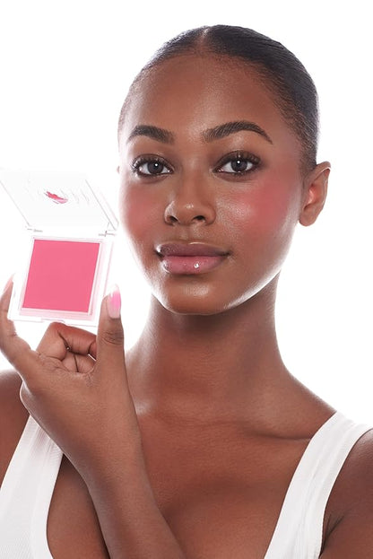 Silky Matte Blush - Luxurious Blush Powder for Cheeks, Long-Lasting, Natural, Powder Blush Palette, Complements All Skin Tones, Cruelty-Free, Vegan, Pigmented - Call You L8er