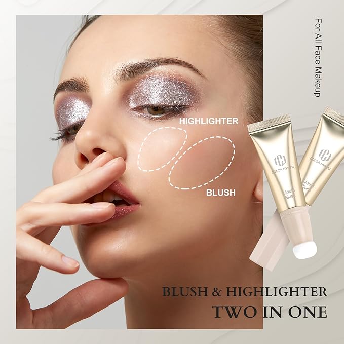 Color Nymph All In One Makeup Kit For Teens And Girls With Waterproof Handbag Makeup Kit Included 9 Colors Matte And Pearl Eyeshadow Palette Liquid Blush, Double Ended Lipgloss Concealer Brush Mascara