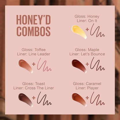 Maybelline Lifter Gloss, Hydrating Honey'd Lip Gloss with Hyaluronic Acid, High Shine for Plumper Looking Lips, Toffee, 1 Count