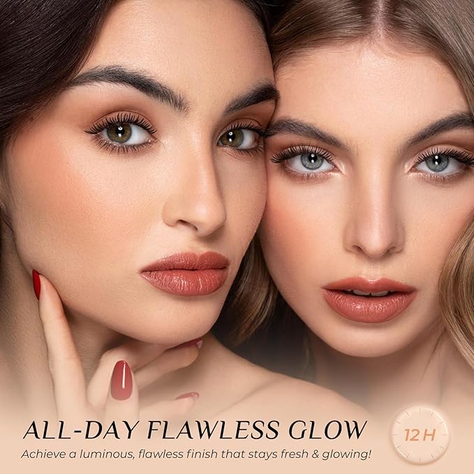 Color Changing Foundation SPF 50+, Foundation 4 in 1 - Medium Spectrum Long-Lasting ＆ Waterproof, Moisturizing ＆ Concealing 30g/1.05 fl.oz