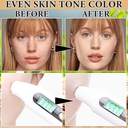 1 Pcs One Step Color Corrector,Natural Isolation Cream,Face Primer Makeup Tricolor Moisturizer,Oil Control & Moisturizing Skin Tone Correcting Primer Concealer Foundation Set B
