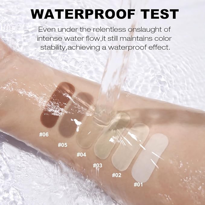 YOUNG VISION Full Coverage Liquid Foundation and Concealer Duo – Long-Wear, Lightweight, Non-Comedogenic, Hydrating, Oil-Free, Waterproof, Skin-Like Finish for All Skin Types