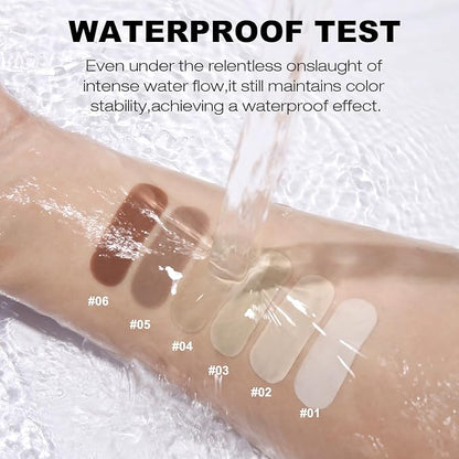 YOUNG VISION Full Coverage Liquid Foundation and Concealer Duo – Long-Wear, Lightweight, Non-Comedogenic, Hydrating, Oil-Free, Waterproof, Skin-Like Finish for All Skin Types