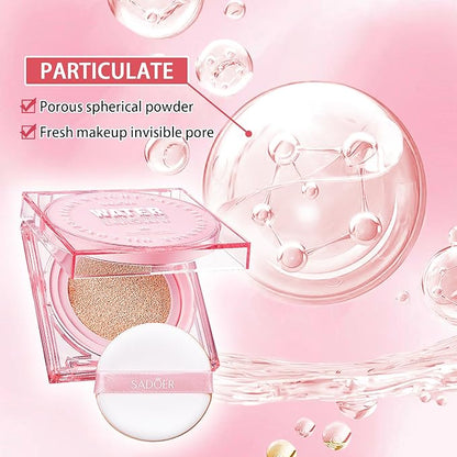 Hydra Air Cushion Foundation, Long-Lasting Moisturizer,Glow Finish, Face Contouring Concealer, Brighten Skin Tone