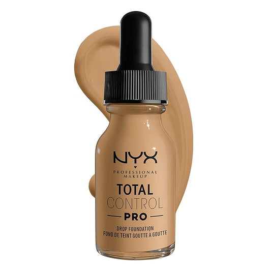 NYX PROFESSIONAL MAKEUP Total Control Pro Drop Foundation, Skin-True Buildable Coverage - Beige