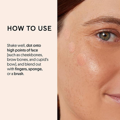 Winky Lux Cheeky Rose Liquid Highlighter, Gel Cream Highlighter with Blendable Buildable Pigment, Long-Lasting Weightless Finish, Pink Opal