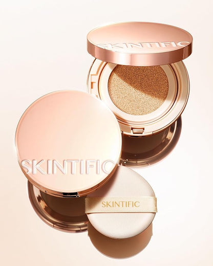 Cushion Foundation | Cover All Perfect Air Cushion | SPF 35 PA++++ | Oil-Control Waterproof Fondation Sweatproof Matte Finish Poreless Foundation Flawless BB Cream CC Makeup