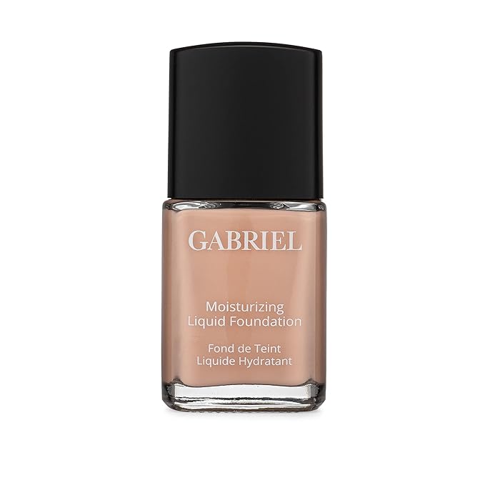 Gabriel Cosmetics Liquid Foundation, Organic Formula- 1 fl oz. (Rose Beige, 1.0)