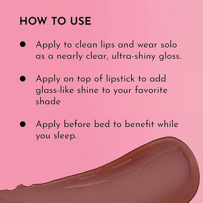 Women's Forget The Filler Lip Plumper Line Gloss, George, Pink, 0.11 Fl Oz (Pack of 1)