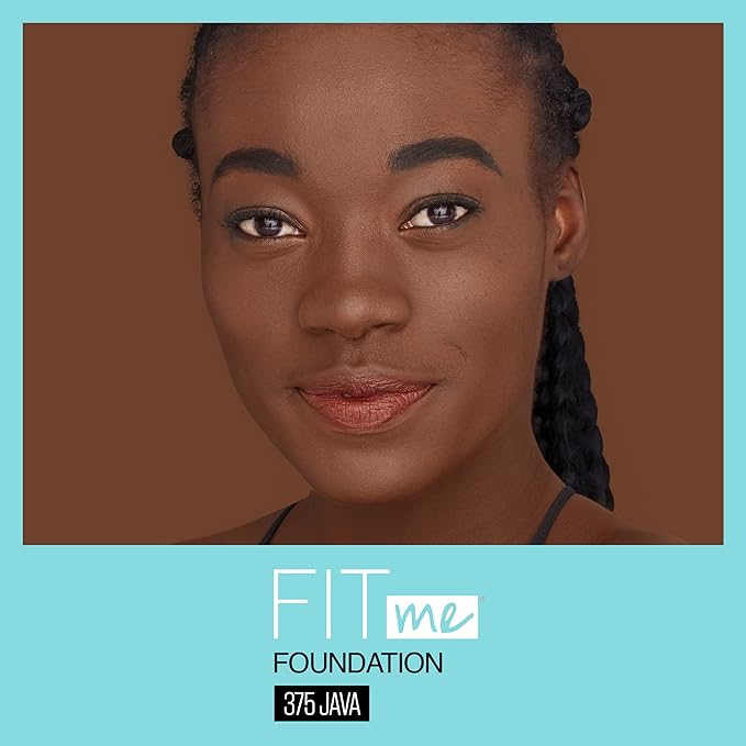 Maybelline Fit Me Matte + Poreless Liquid Foundation + Fit Me Mattifying Primer Makeup Bundle, Includes 1 Foundation in Java and 1 Primer