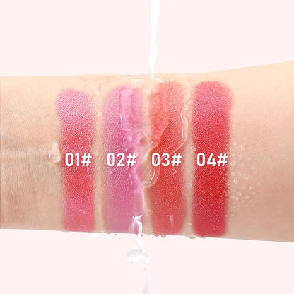 Boobeen Cream Makeup Blush Stick, Shimmer Blush for Cheeks, Lightweight Waterproof Highlighter Blush Wand, Easy to Blend