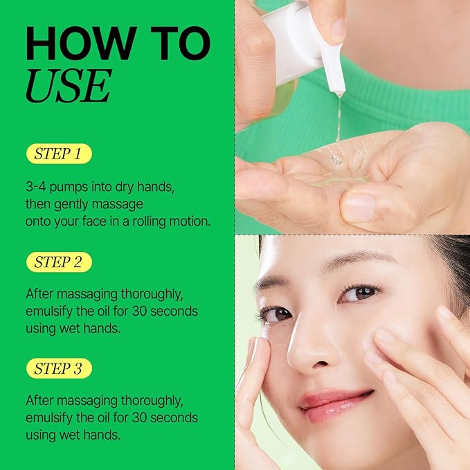 Cleanse & Glow Duo, LHA Deep Cleansing Oil & Mung Bean Serum, Makeup, Blackhead and Whitehead Remover with Gentle Exfoliation, Korean Skin Care
