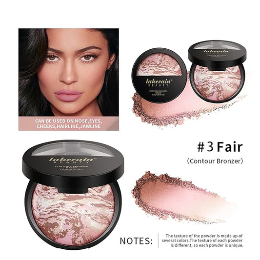 Baking Foundation, Highlighter Finishing Powder Makeup Setting Finishing Semi-Matte Finish