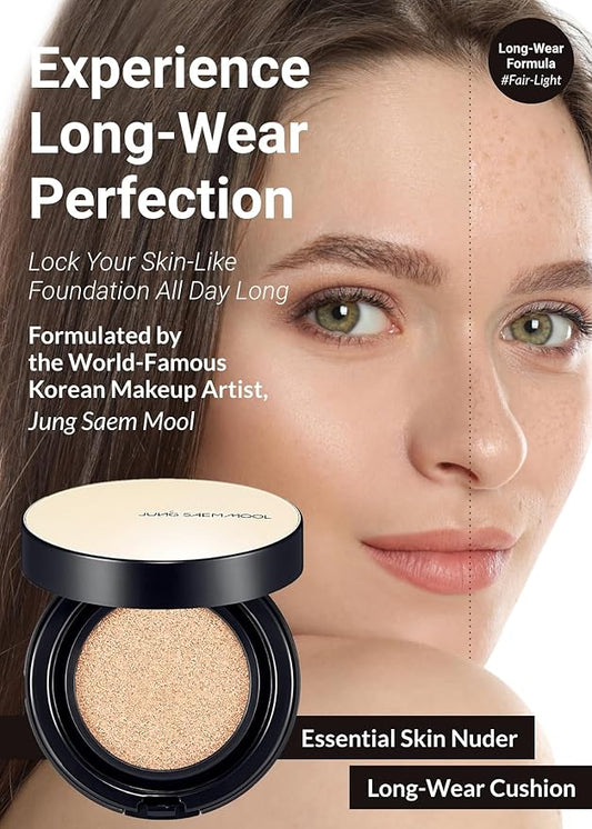 [JUNGSAEMMOOL OFFICIAL] Essential Skin Nuder Long Wear Cushion (Refill included) (Fair Light)