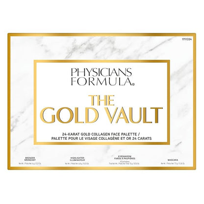 Physicians Formula 24-Karat Gold Shimmer Makeup Set, Face Palette, The Gold Vault, Mascara, Eyeshadow, Christmas Gift