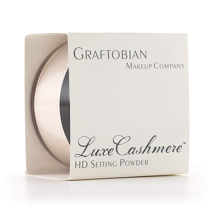Graftobian HD LuceCashmere Setting Powder (0.7 oz) - No FlashBack, Matte, Silky Smooth Finish (French Silk, .7 oz)