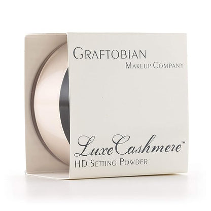 Graftobian HD LuceCashmere Setting Powder (0.7 oz) - No FlashBack, Matte, Silky Smooth Finish (French Silk, .7 oz)