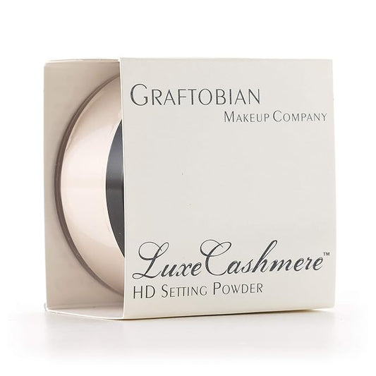 Graftobian HD LuceCashmere Setting Powder (0.7 oz) - No FlashBack, Matte, Silky Smooth Finish (French Silk, .7 oz)