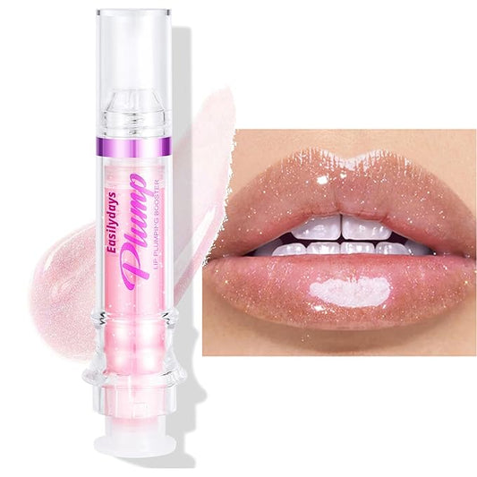 Lip Plumping Booster, Spicy Lip Lipstick, Lifting Lip Gloss, Hydrating, Volumizes & High-Shine Plumping Lip Glass Mirror Lip Glaze Lip Makeup, Plump & Pout Lip Plumper for Women Girls (#02)
