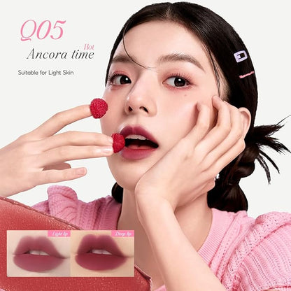 COLORKEY Bouncy Multi-Purpose Mud, Lip Tint, cheek, Moist Fit Without Stickiness, non-sticky, Creamy Soft Texture,Smudge-Proof (Q05-Ancora time, 4.5g)