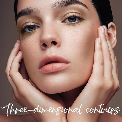 Contour Beauty Wand, Soft Liquid Contour Stick with Cushion Applicator, Silky Cream Contour Stick Natural Matte Finish, Face Contour Makeup for Women, Lightweight Breathable (06# Contour Stick)