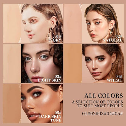 O'CHEAL Face Foundation Contour Stick Long-wear Lightweight Brighten Stick Face Concealer Blemish Contouring Beauty Makeup 04#WHEATCOLOR