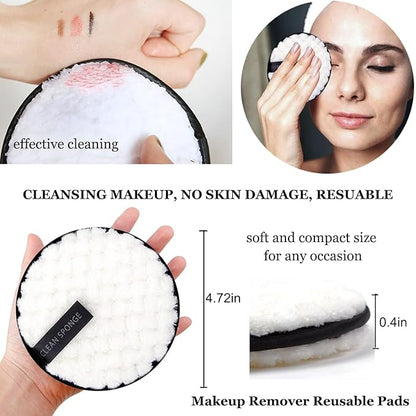 50ml Eyelash Extension Cleanser, Lash Shampoo for Lash Extensions 50pcs Eyelash Brush Cleaning Brush Makeup Remover Pad and Rinse Bottle for Lash Cleaning for Salon Home Use(Black