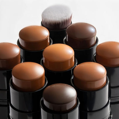 Black Radiance Color Perfect Foundation Stick with Soft Brush Applicator Duo – Buildable, Blendable Versatile Pigment-Rich Formula - Cashmere