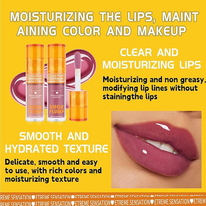 Super Lustrous Lip Oil, Non-Sticky, Hydrating, Hypoallergenic, Waterproof, High Shine Finish (01# Clear)
