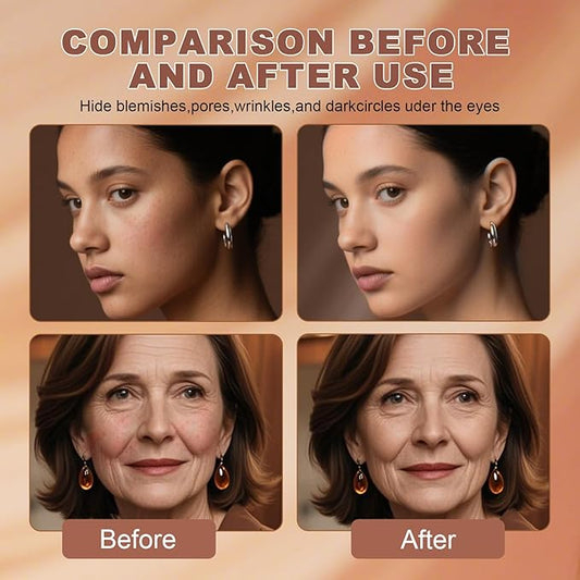 Flawless Finish Foundation,Lightweight Hydrating and Full coverage Foundation Makeup Matte for All Skin Types,Dark Colored,1.0 fl.oz/30ml