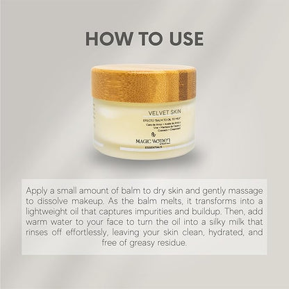 Effortlessly Remove Makeup with Velvet Skin Balm – Inspired by Colombian Women’s 2-Minute Routine – 1.4 fl oz