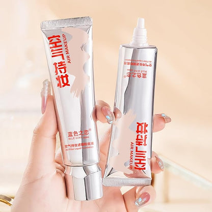 BLUE LOVE Liquid Foundation Makeup Full Coverage - Tinted Moisturizer for Combination & Oily Skin, Waterproof BB Cream Concealer for Mature Skin (Natural)