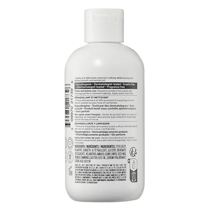 Almay Moisturizing Makeup Remover, Dermatologist Tested and Fragrance-Free, Hypoallergenic Cleanser, Removes Regular and Longwear Formulas, 4 Fl Oz (1 Pack)