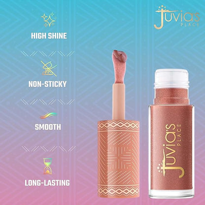 Juvia's Place Nubian Earth Glass Gloss Lip Gloss Mirage - Non-sticky Lip Makeup, Hydrating Lip Gloss, Tinted Lip Gloss, Shine & Glow Lip Makeup, Beauty & Personal Care Products for Lips