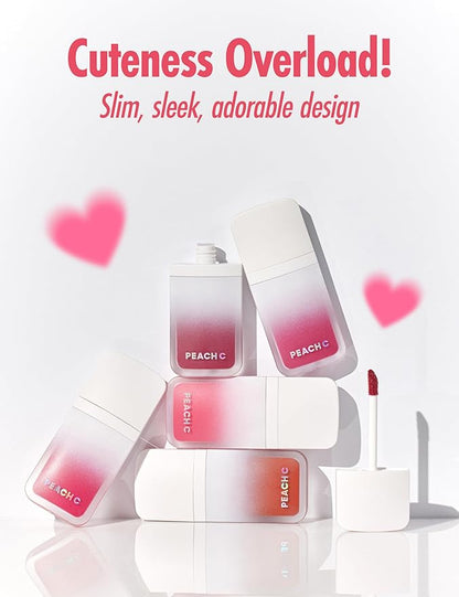 Peach C Blurry Filter 01 No Filter Peach Korean Lip Stain Marker | Matte Korean Lip Tint Long Lasting w/Soft Blur Finish| Comfortably Light & Long Lasting Lip Tint |Smooth Lip tint Stain 0.21 Fl Oz