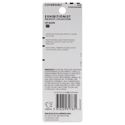 COVERGIRL Exhibitionist Majestic Collection Lip Gloss - 120 Overthrown for Women - 0.12 oz Lip Gloss