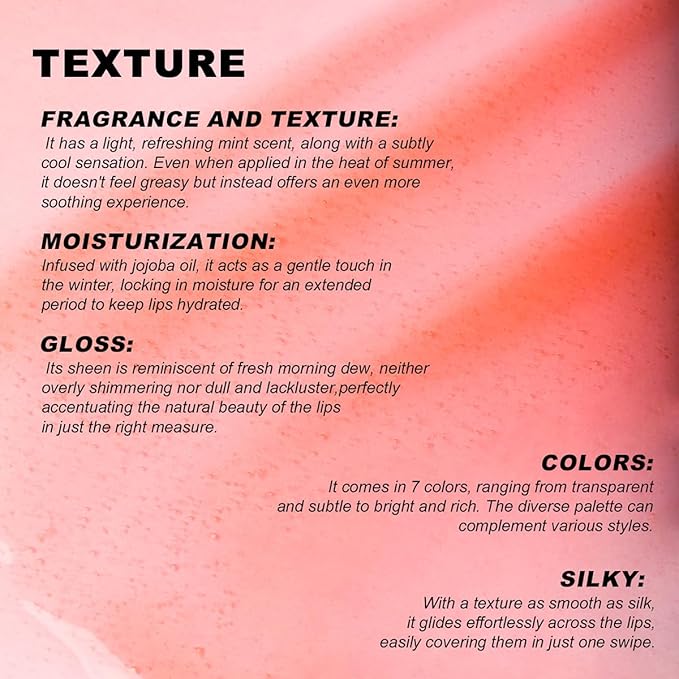 YOUNG VISION Lip Glow Oil, Lip Gloss with Jojoba Seed Oil, Moisturing and Plumping,0.20 fl oz(Pack of 1)