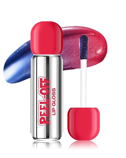 Peel Off Lip Stain, Matte Nude Liquid Lip Stain Peel Off Lip Liner Tattoo Non Stick Lip Gloss, Long Lasting Waterproof Red Lip Tint Lipstick Intense Lip Color Highly Pigmented for Women Lip Makeup-03
