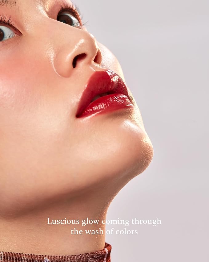 HINCE Mood Enhancer Water Liquid Glow - Non-Sticky & Waterproof Lip Stain for Women - Long Wearing Lip Gloss for Natural and Glass Glow - Moisturizing Liquid Makeup, 0.16 fl.oz. (CLASSICAL)